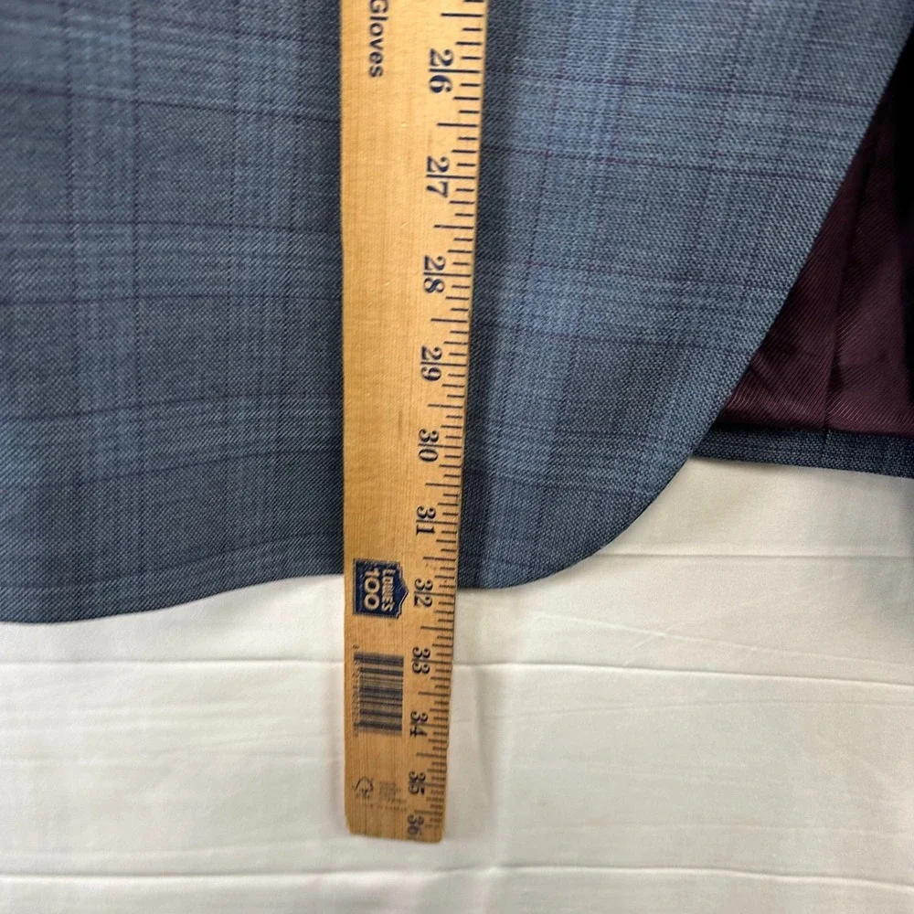 Cremieux Sport Coat Mens 46R Blue Glen Plaid Loro Piana Wool Blazer Canada